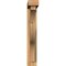 Ekena Millwork Funston Block Rough Sawn Bracket w/ Offset Brace, Western Red Cedar, 4"W x 18"D x 26"H BKT0402X18X26FST05RWR - alternate 3